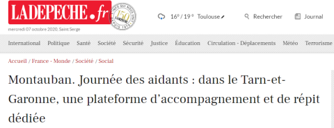 Le Pôle Partenaires Aidants 82 dans la dépêche du Tarn-et-Garonne Le Pôle Partenaires Aidants 82 dans la dépêche du Tarn-et-Garonne